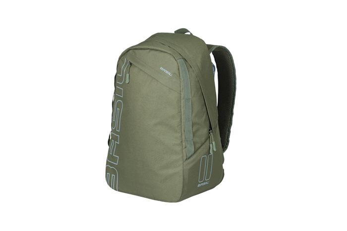 Pagasikott Basil Flex bicycle backpack, 17L, forest green