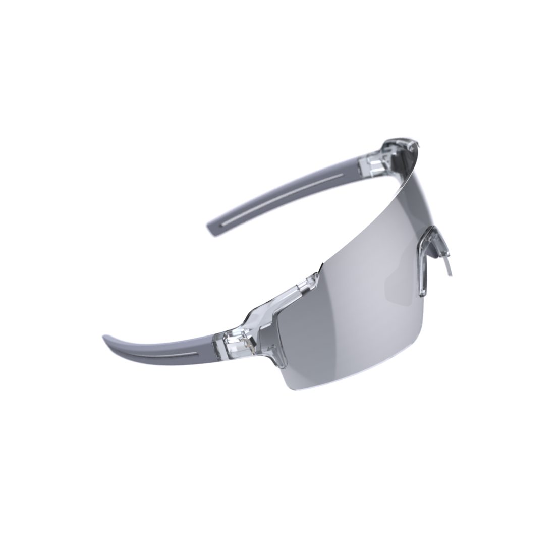 Brilles BBB BSG-70 sports glasses FullView HC smoke silver mirror matt black