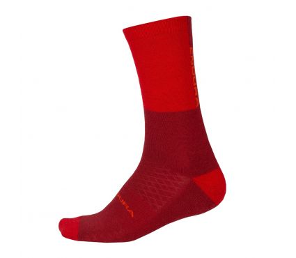 Zeķes Endura BaaBaa Merino Winter Sock Rust Red