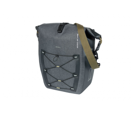 Pagasikott Basil Navigator Storm L, single pannier bag, 25-31L, black