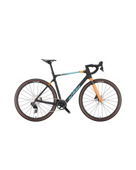 Jalgratas KTM X-STRADA MASTER SRAM Rival eTap AXS 1x12 cb matt (pale or+blue+lemon)