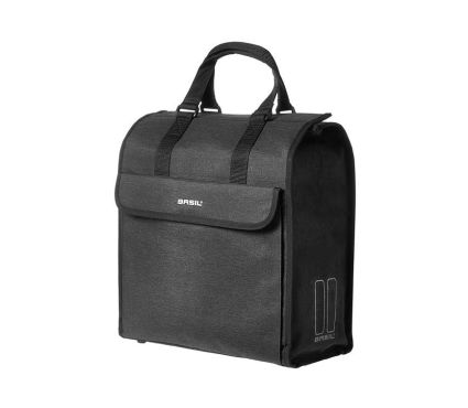 Pagasikott Basil Mira bicycle shopper, 17L, black melee