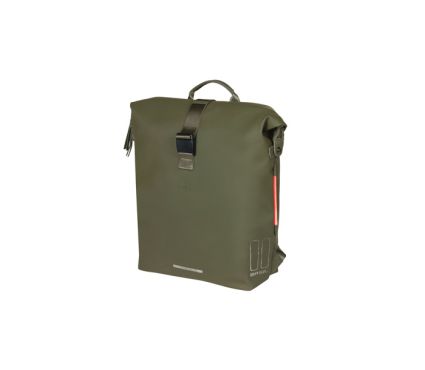 Pagasikott Basil SoHo bicycle backpack Nordlicht, 17L, moss green