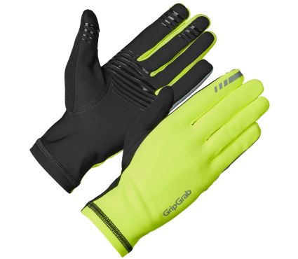 GripGrab Insulator 2 Hi-Vis Spring-Autumn Gloves Yellow Hi-Vis