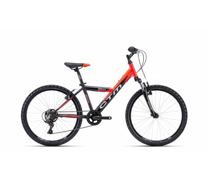 Jalgratas CTM WILLY matt black/matt neon red 14"