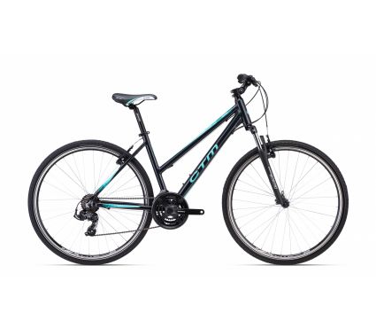 Jalgratas CTM MAXIMA 1.0 dark anthracite pearl/ turquoise