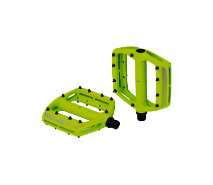 Pedāļi BBB BPD-36 pedals CoolRide MTB neon yellow