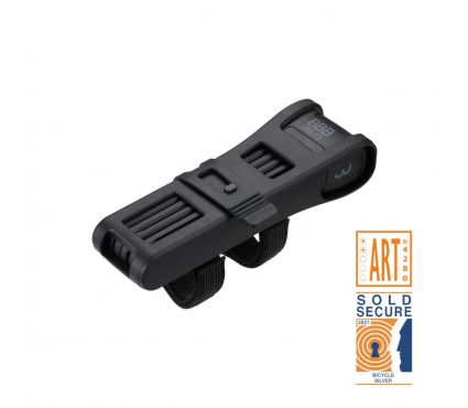 Saslēdzējs BBB BBL-73 cyclelock SecureFold ART2 /Sold Secure Silver black 8mm x 900