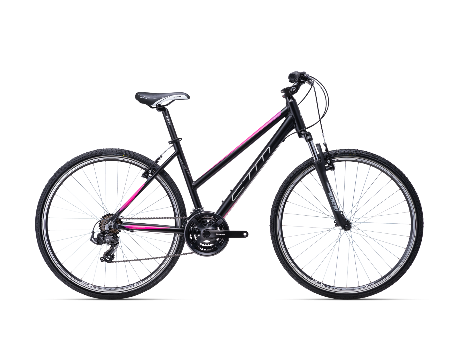 Jalgratas CTM MAXIMA 1.0 matt black/pink